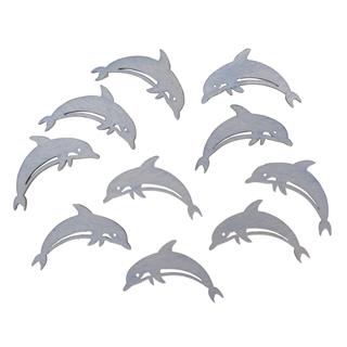 Leseni okraski delfini, 4.5x2.5cm, set 10