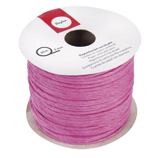 Vrvica papirna z žico, roza, 2 mm, navoj 25 m