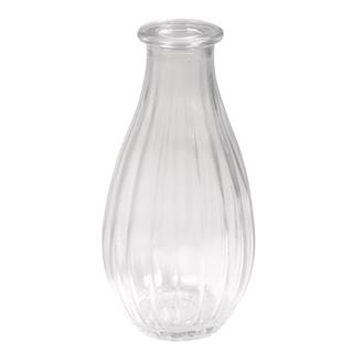Steklena vaza s črtami, 7cm o, 14cm