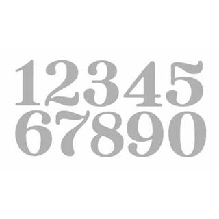 Rezalne šablone TinaB: Velike številke, 1,5-2,8cm, set 10