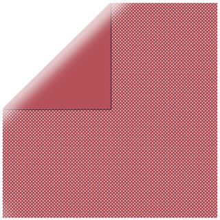Scrapbooking papir s pikami, rdeč, 30.5x30.5cm, 190g/m2