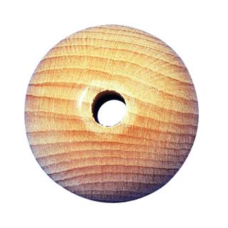 Lesena kroglica, naravna, 12mm, 1 kos