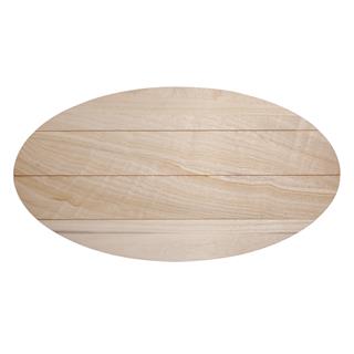 Lesena plošča ovala, 38x21x0.7cm, +15 kavjev