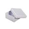 Škatle iz papirne mase bele, 6x6x3cm, kvadratne, set 4
