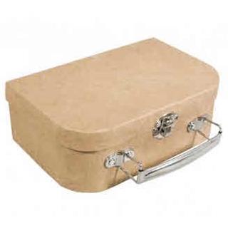 Kovček iz papirne mase 12x8.5x5cm, s kovinskim ročajem