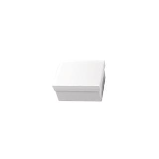 Škatla iz papirne mase, bela, 9x9x4,5cm