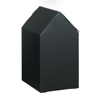 Škatle iz kartona, Hiške, črne, 7.5x7.5x14cm, set 6