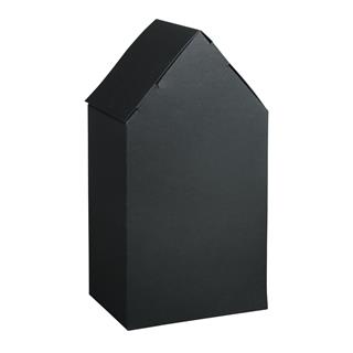 Škatle iz kartona, Hiške, črne, 10x7.5x20cm, set 3