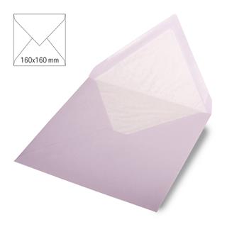 Kuverta kvadratna 16x16cm, sv.vijolična