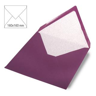 Kuverta kvadratna 16x16cm, purpur