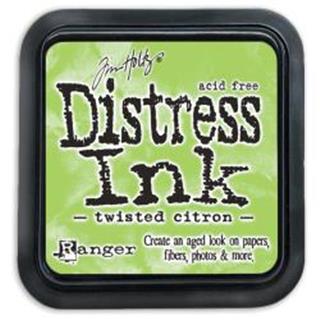Distress Ink blazinica,Twisted citron