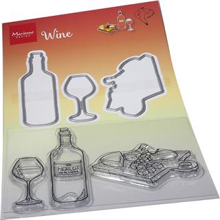 Štampiljke in rezalne šablone: Vino