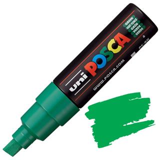 POSCA Uni flomaster; konica 8 mm prirezana; zelen