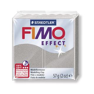 FIMO Effect polimerna masa 817, pearl light silver 56g