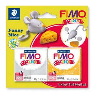 FIMO Kids set Miška, 2x42g in slikovna navodila