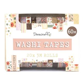 Washi Tape Box, set 20, Pastel