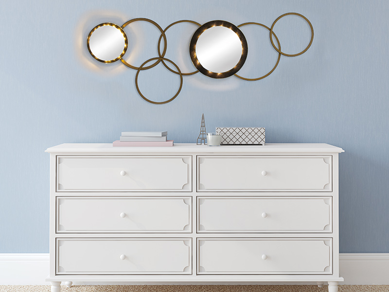 LESENI OBROČI Z OGLEDALOM