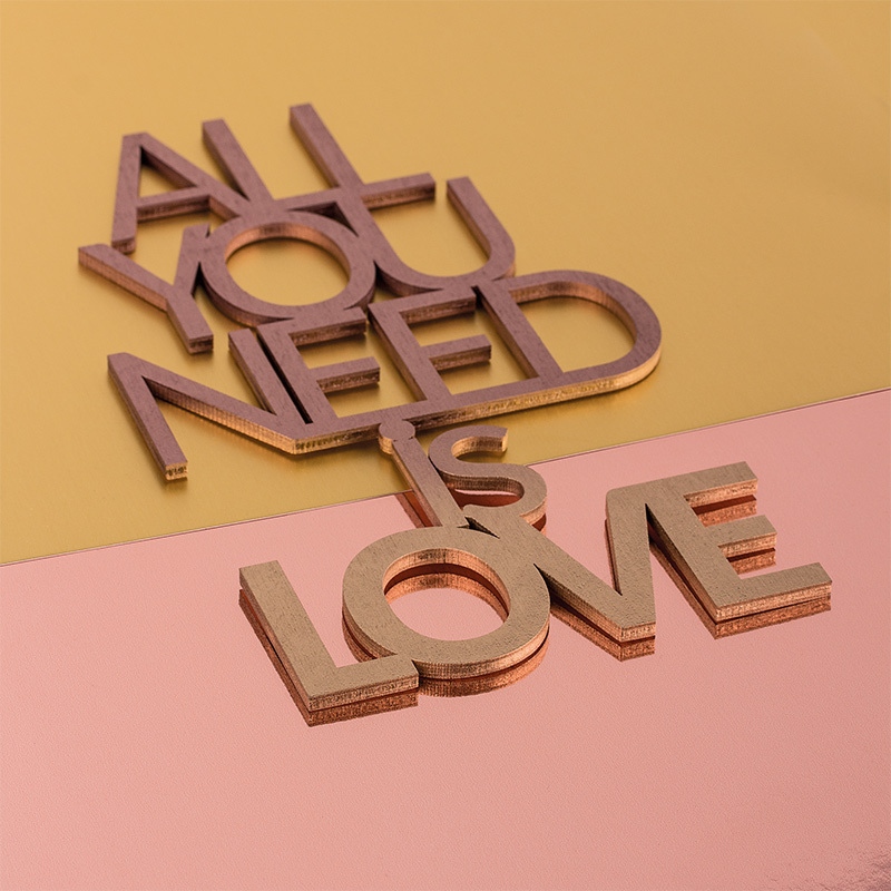 LESEN NAPIS Z METALLIC SPREJI