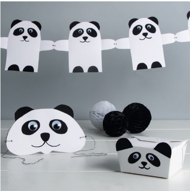 ZABAVA S PANDAMI, Izdelava dekoracije za tematsko rojstnodnevno zabavo