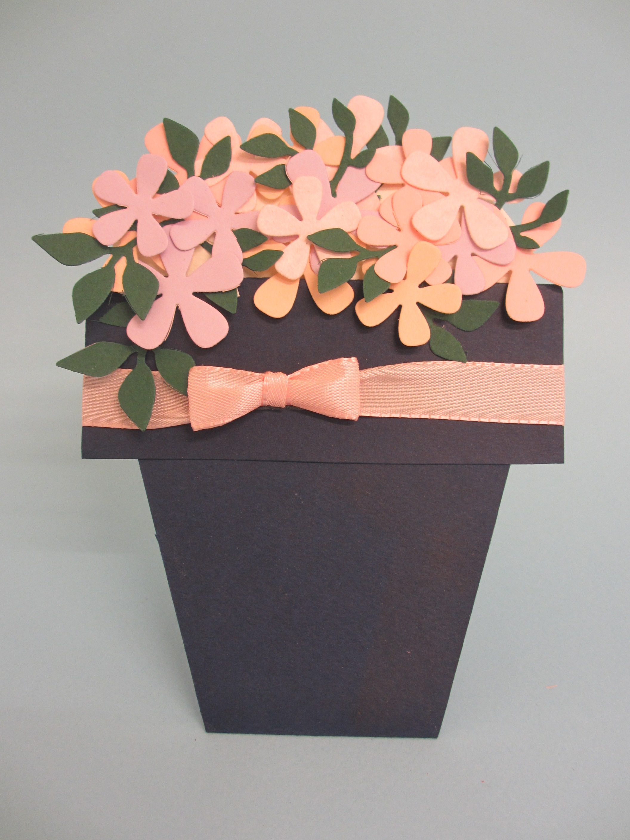 VOŠČILO V CVETLIČNEM LONČKU, Čestitka v obliki cvetličnega lončka